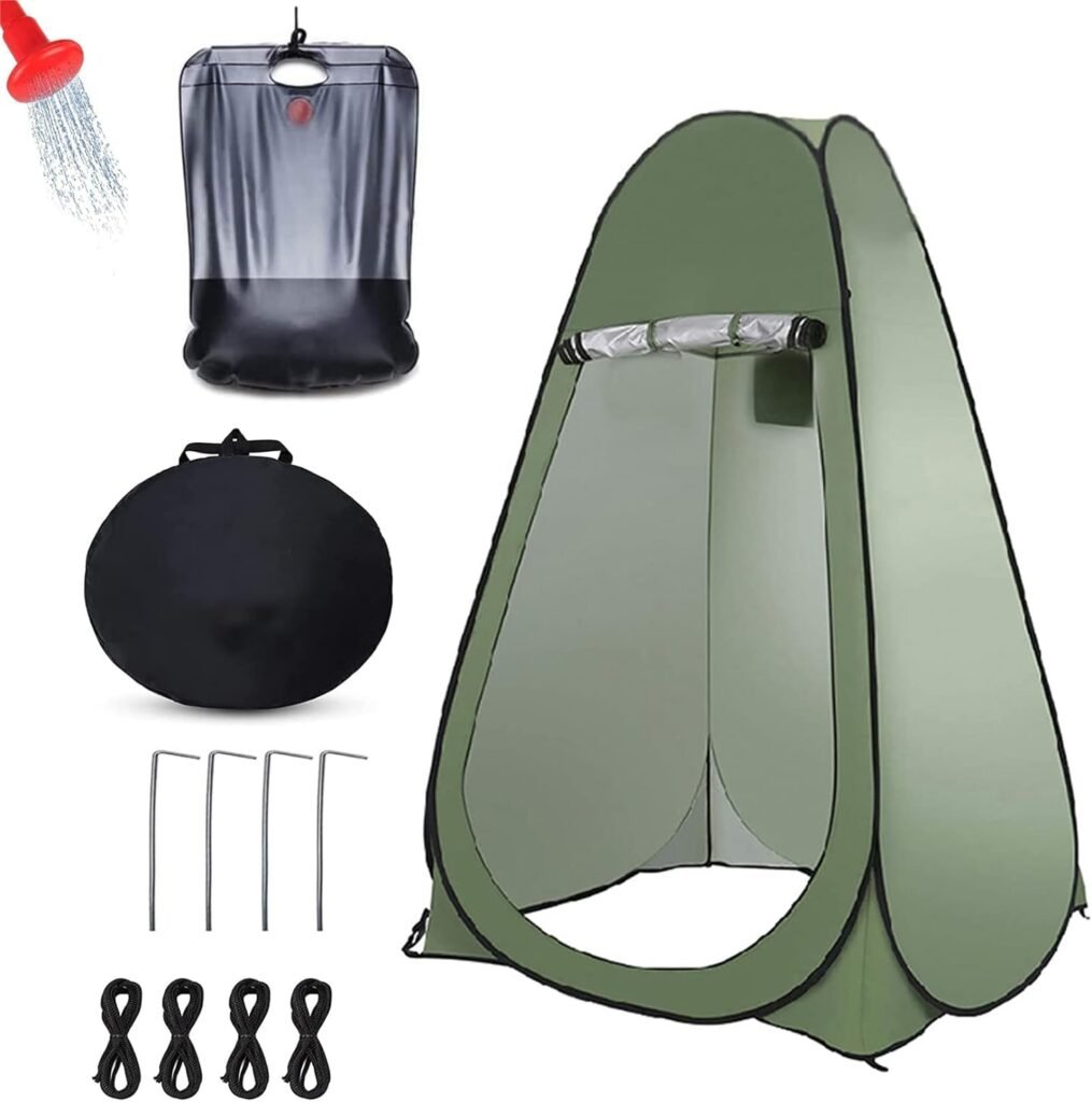 Camping Shower Tent Privacy Tent - Pop Up Changing Toilet Portable Sun Shelters Dressing Room Instant Outdoor for Camping Hiking Beach Picnic Fishing with Carrying Bag Privacy Tent  Shower Bag