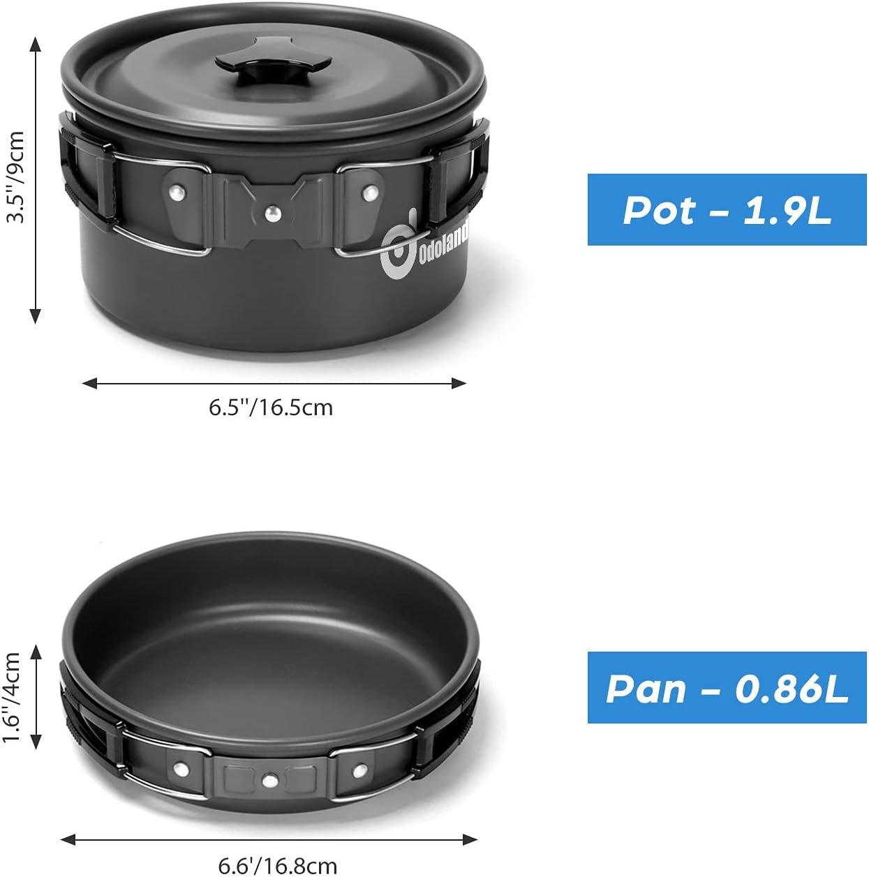 Odoland 15pcs Camping Cookware Mess Kit review