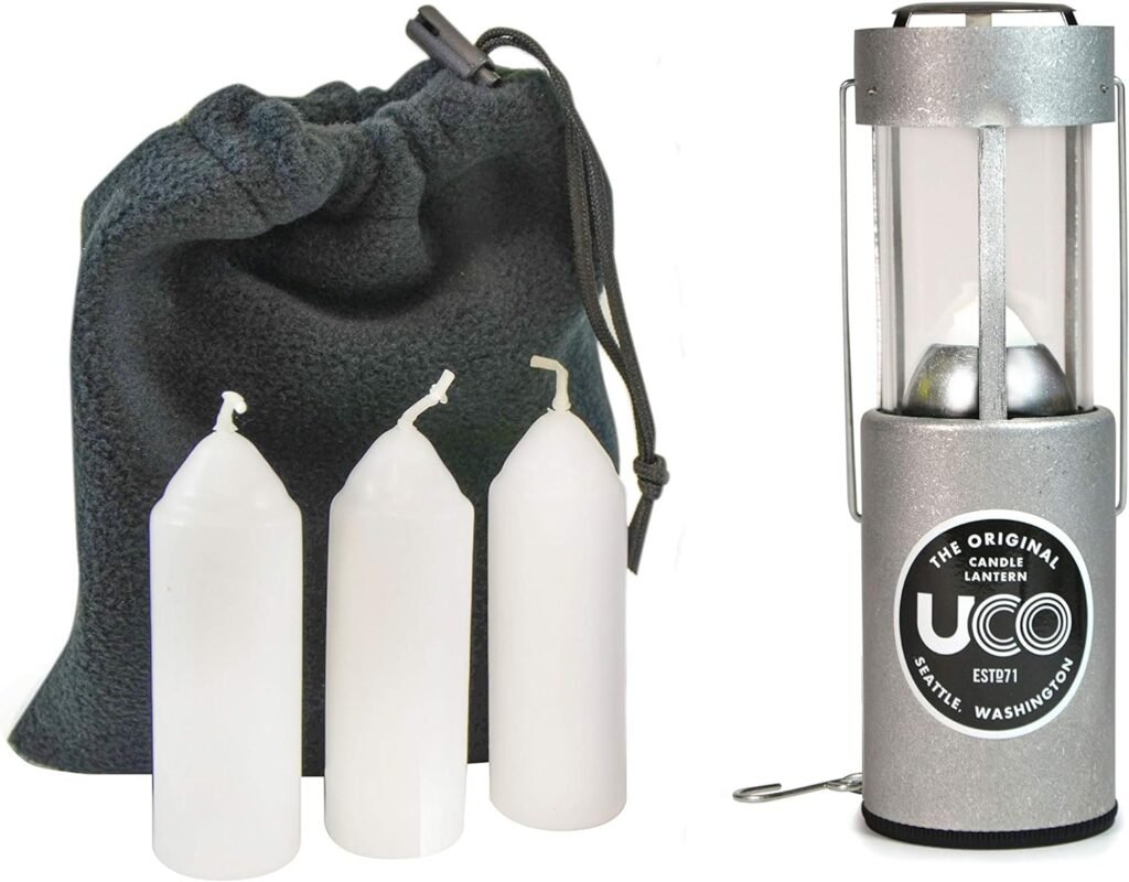 UCO Original Candle Lantern Value Pack with 3 Candles and Storage Bag